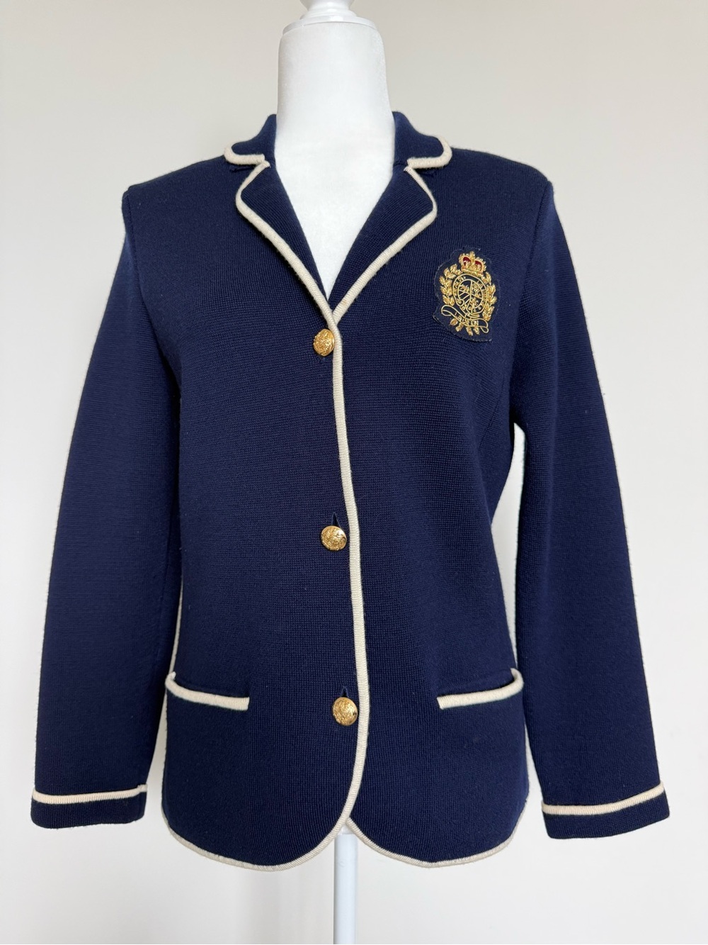 Ralph Lauren 100% merino wool! Navy Blazer